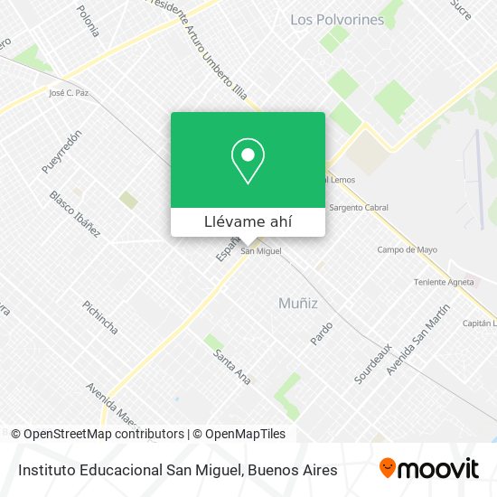 Mapa de Instituto Educacional San Miguel