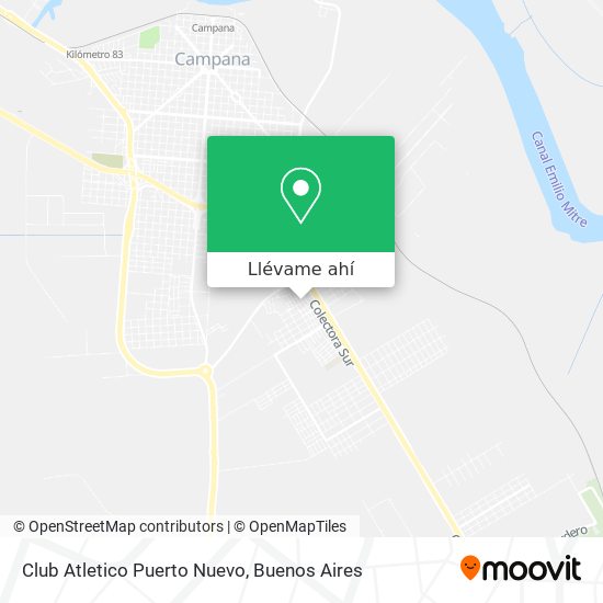 Mapa de Club Atletico Puerto Nuevo