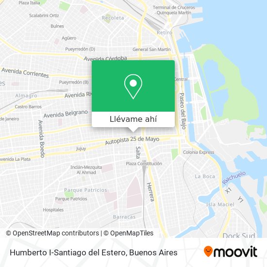 Mapa de Humberto I-Santiago del Estero