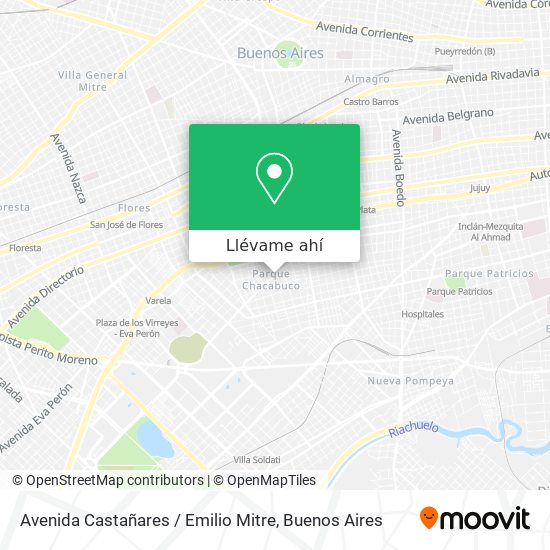 Mapa de Avenida Castañares / Emilio Mitre