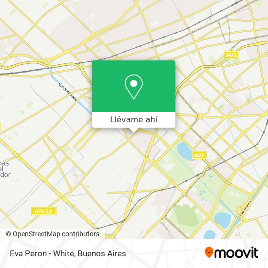 Mapa de Eva Peron - White