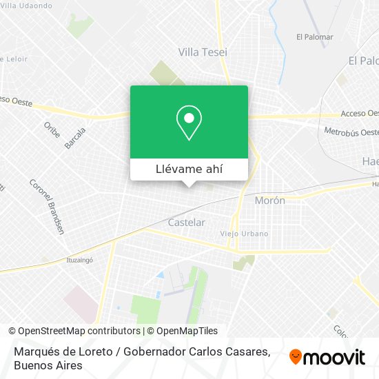 Mapa de Marqués de Loreto / Gobernador Carlos Casares