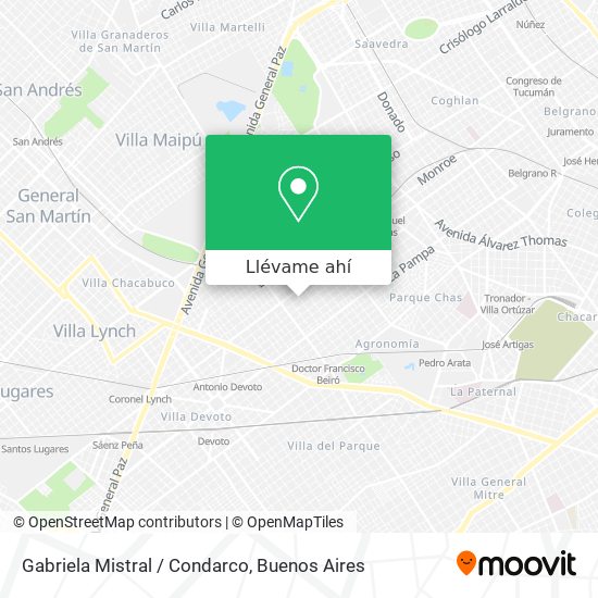 Mapa de Gabriela Mistral / Condarco