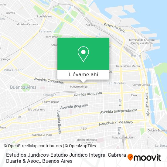 Mapa de Estudios Juridicos-Estudio Juridico Integral Cabrera Duarte & Asoc.