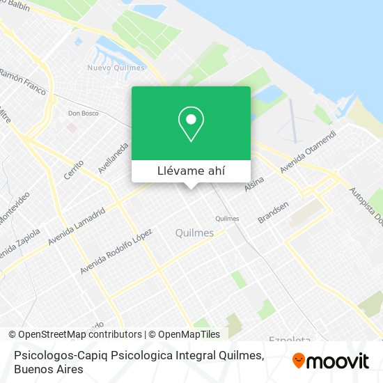 Mapa de Psicologos-Capiq Psicologica Integral Quilmes