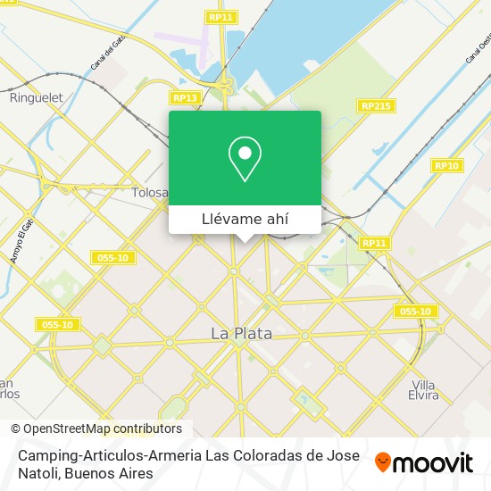 Mapa de Camping-Articulos-Armeria Las Coloradas de Jose Natoli