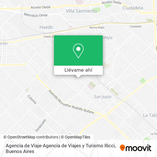 Mapa de Agencia de Viaje-Agencia de Viajes y Turismo Ricci