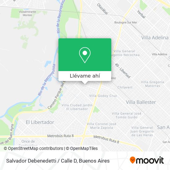 Mapa de Salvador Debenedetti / Calle D