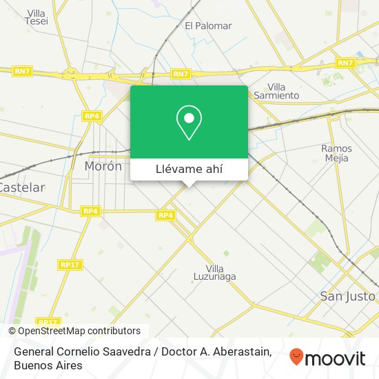 Mapa de General Cornelio Saavedra / Doctor A. Aberastain