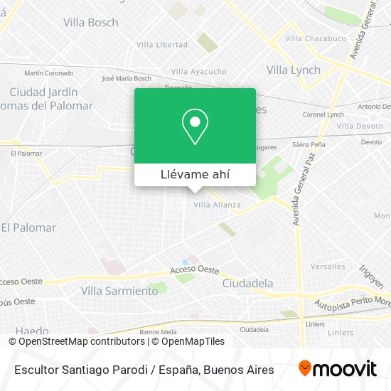 Mapa de Escultor Santiago Parodi / España