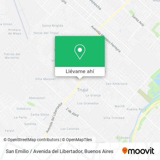 Mapa de San Emilio / Avenida del Libertador