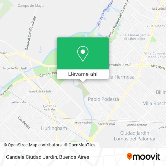 Mapa de Candela Ciudad Jardin