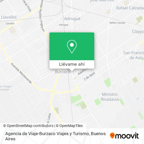 Mapa de Agencia de Viaje-Burzaco Viajes y Turismo