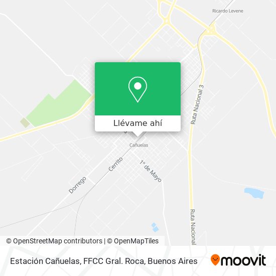 Mapa de Estación Cañuelas, FFCC Gral. Roca