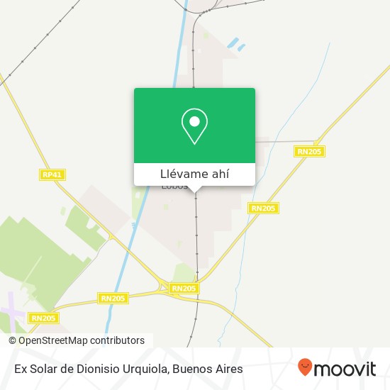 Mapa de Ex Solar de Dionisio Urquiola