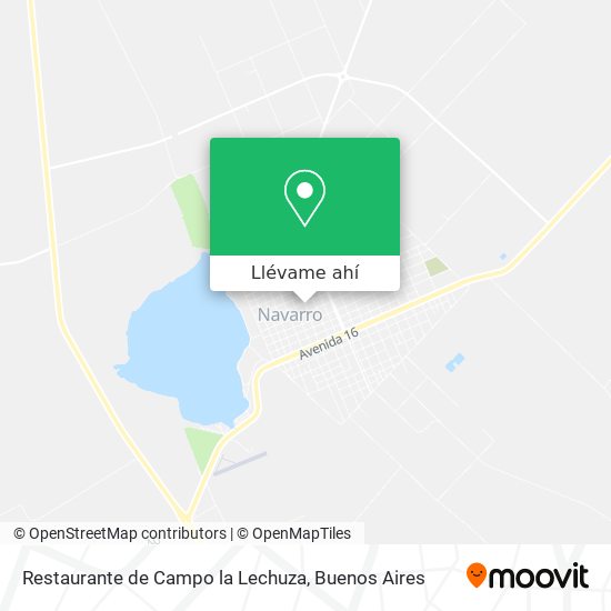 Mapa de Restaurante de Campo la Lechuza