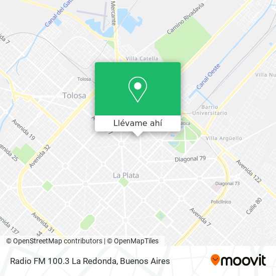 Mapa de Radio FM 100.3 La Redonda