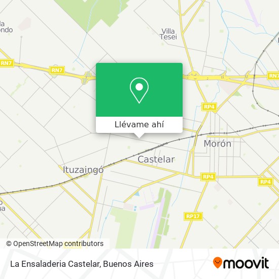 Mapa de La Ensaladeria Castelar