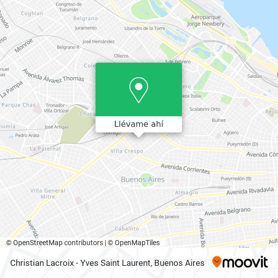 Mapa de Christian Lacroix - Yves Saint Laurent