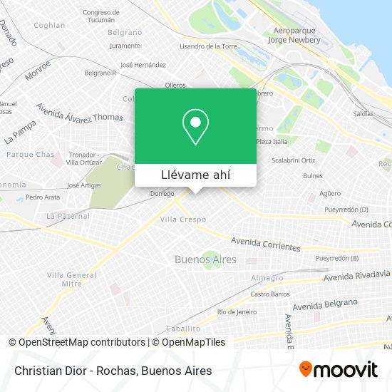 Mapa de Christian Dior - Rochas