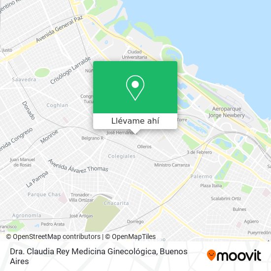 Mapa de Dra. Claudia Rey Medicina Ginecológica