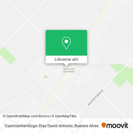 Mapa de Gastroenterólogo-Diaz David Antonio