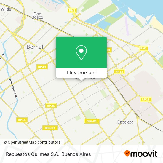 Mapa de Repuestos Quilmes S.A.