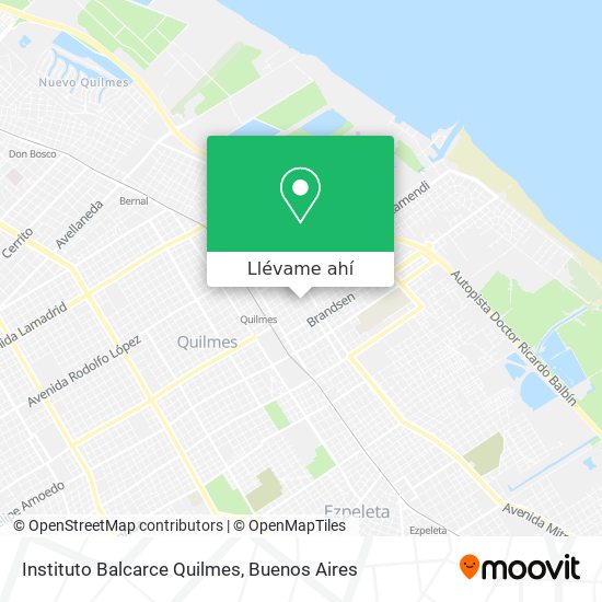 Mapa de Instituto Balcarce Quilmes