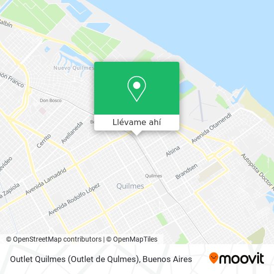Mapa de Outlet Quilmes (Outlet de Qulmes)