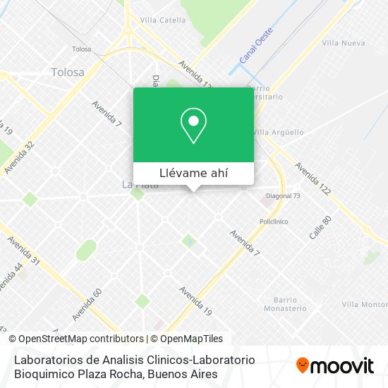 Mapa de Laboratorios de Analisis Clinicos-Laboratorio Bioquimico Plaza Rocha