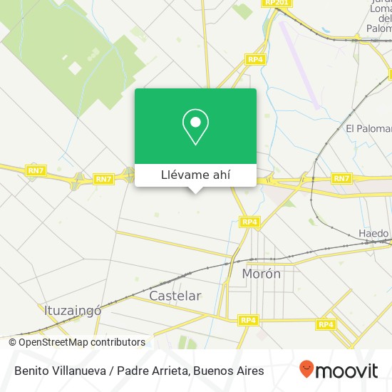 Mapa de Benito Villanueva / Padre Arrieta