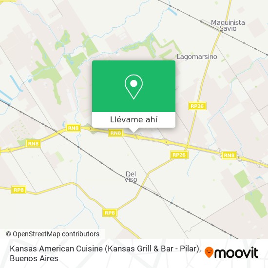 Mapa de Kansas American Cuisine (Kansas Grill & Bar - Pilar)