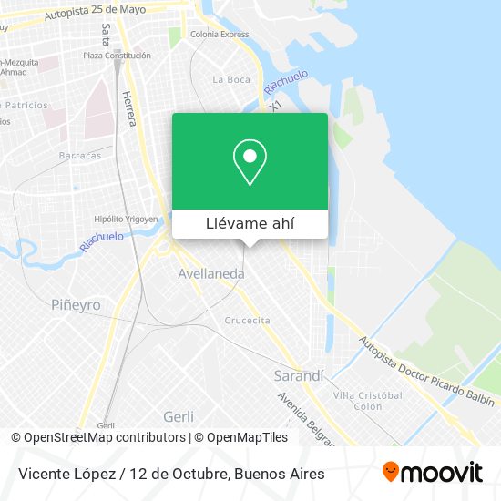 Mapa de Vicente López / 12 de Octubre