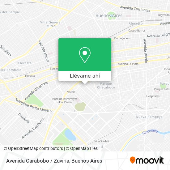 Mapa de Avenida Carabobo / Zuviría