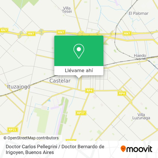 Mapa de Doctor Carlos Pellegrini / Doctor Bernardo de Irigoyen