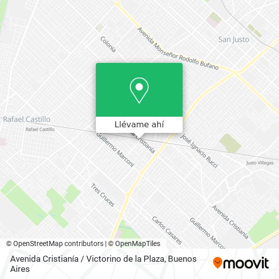 Mapa de Avenida Cristianía / Victorino de la Plaza