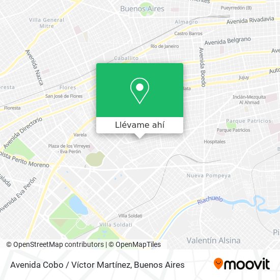 Mapa de Avenida Cobo / Víctor Martínez