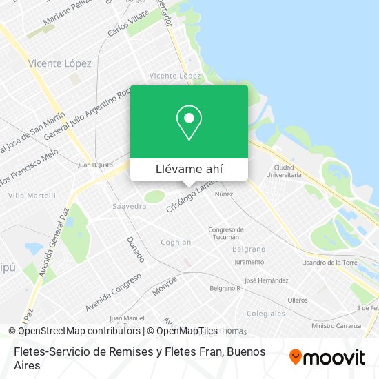 Mapa de Fletes-Servicio de Remises y Fletes Fran