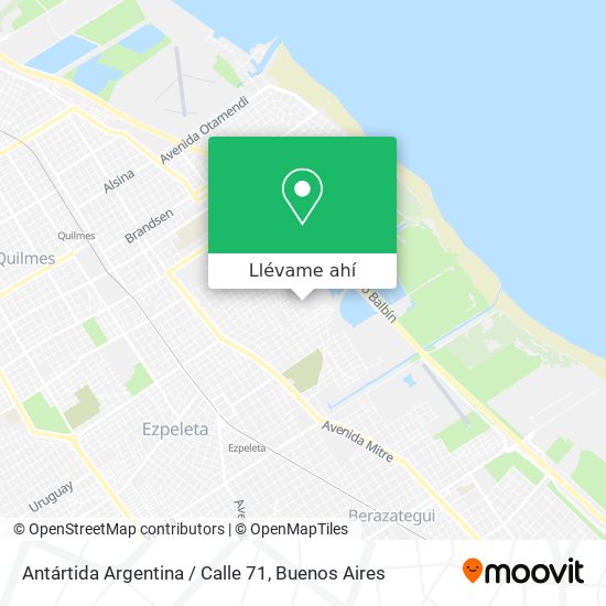 Mapa de Antártida Argentina / Calle 71