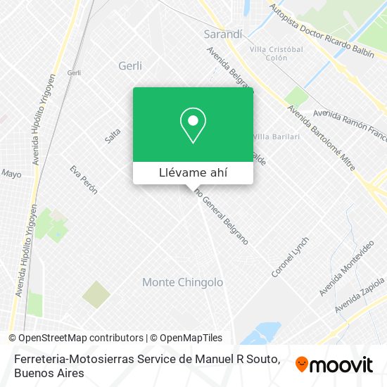 Mapa de Ferreteria-Motosierras Service de Manuel R Souto