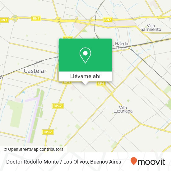 Mapa de Doctor Rodolfo Monte / Los Olivos