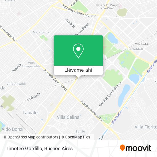 Mapa de Timoteo Gordillo