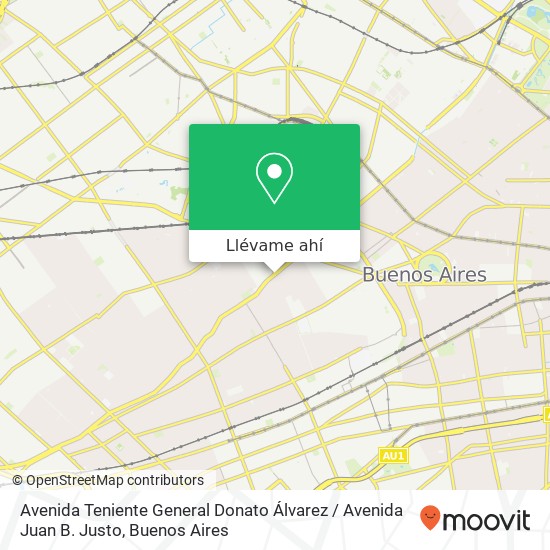Mapa de Avenida Teniente General Donato Álvarez / Avenida Juan B. Justo