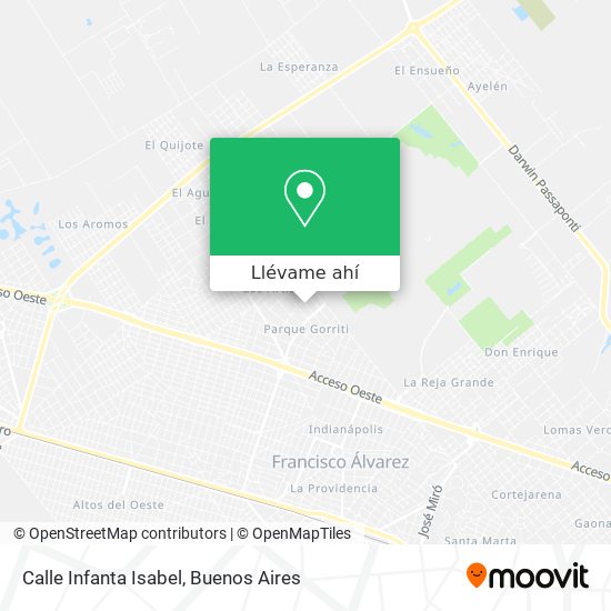 Mapa de Calle Infanta Isabel