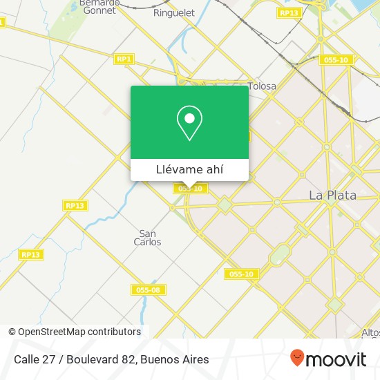 Mapa de Calle 27 / Boulevard 82