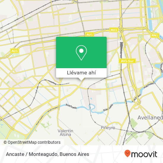 Mapa de Ancaste / Monteagudo