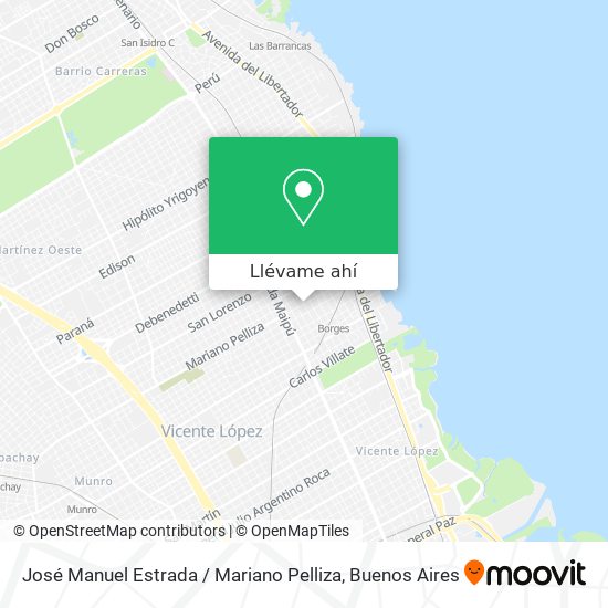 Mapa de José Manuel Estrada / Mariano Pelliza