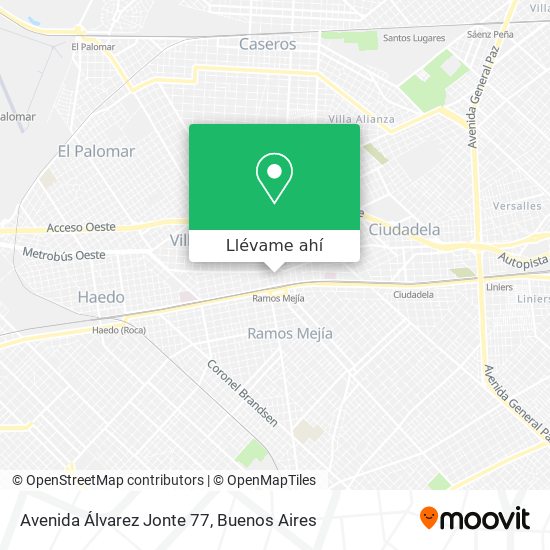 Mapa de Avenida Álvarez Jonte 77