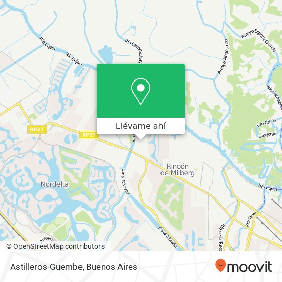 Mapa de Astilleros-Guembe