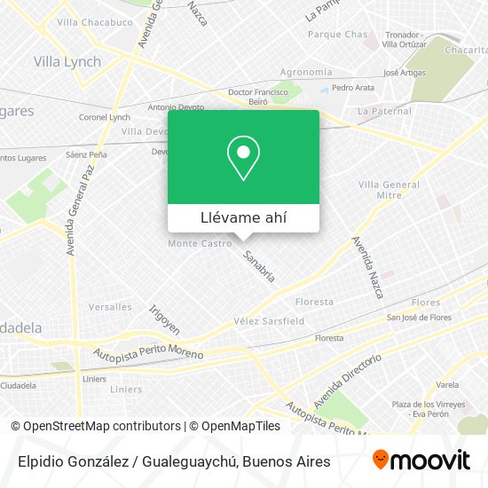 Mapa de Elpidio González / Gualeguaychú